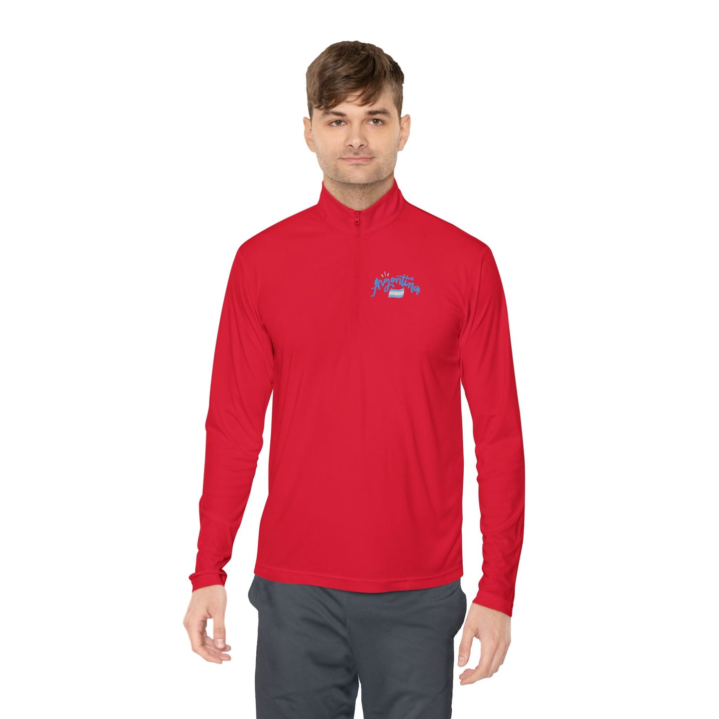 Argentina Soccer Ball Quarter-Zip Pullover | Sports Fan Gift