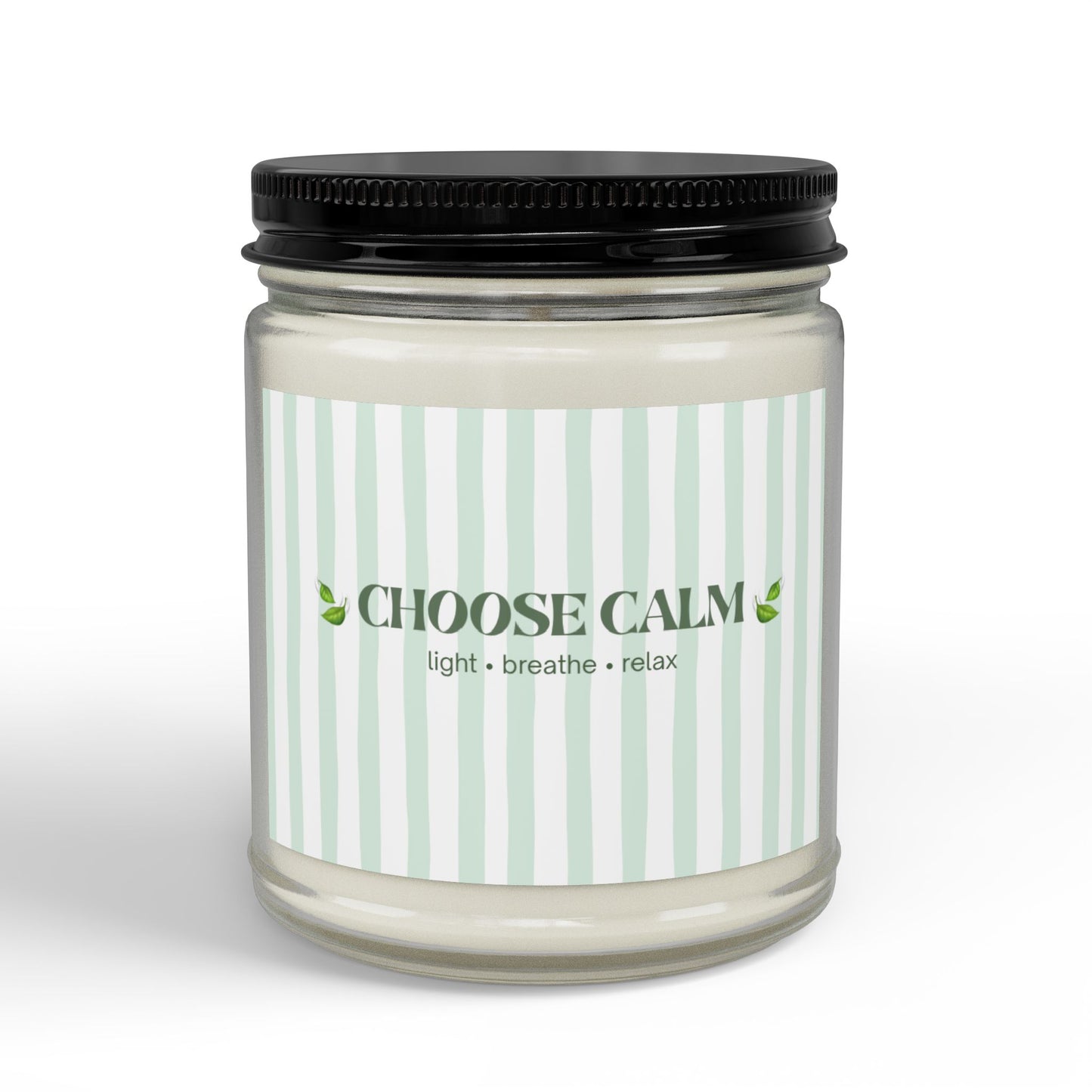 Choose Calm Motivational Scented Soy Candle | Wellness Gift