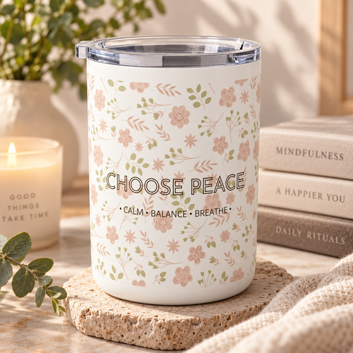 Choose Peace Floral Mug