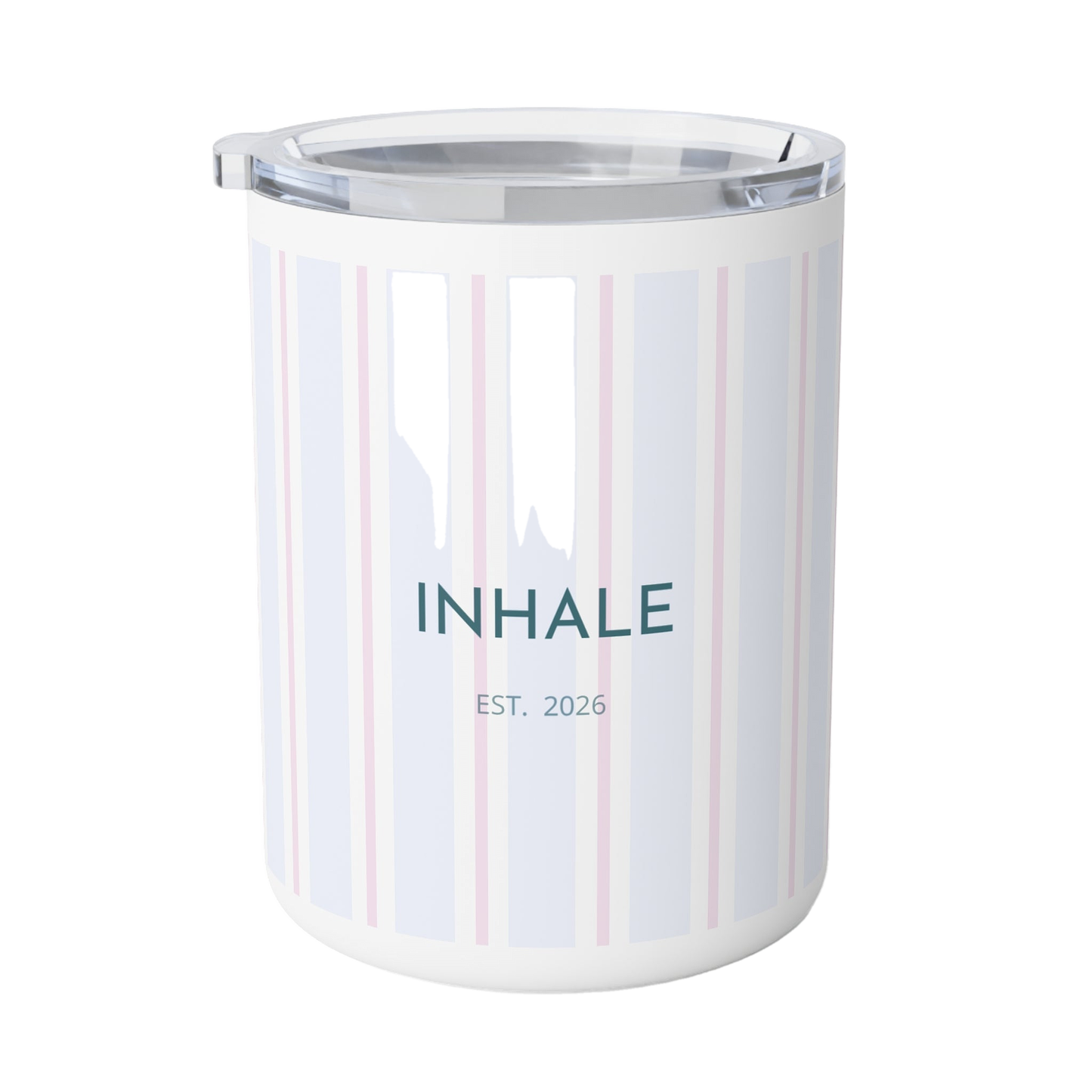 Minimal Striped Insulated Coffee Mug | Modern Design Gift