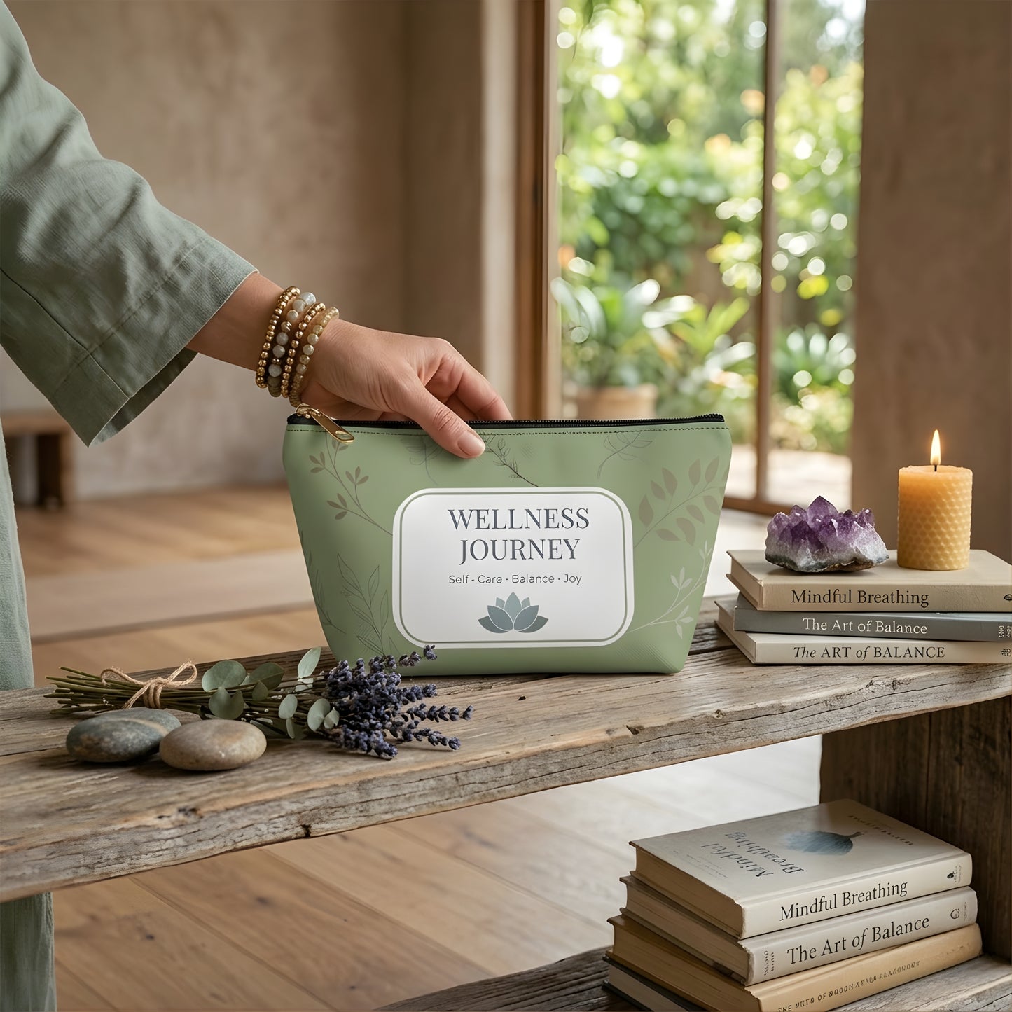 Wellness Journey Pouch Self-Care Organizer