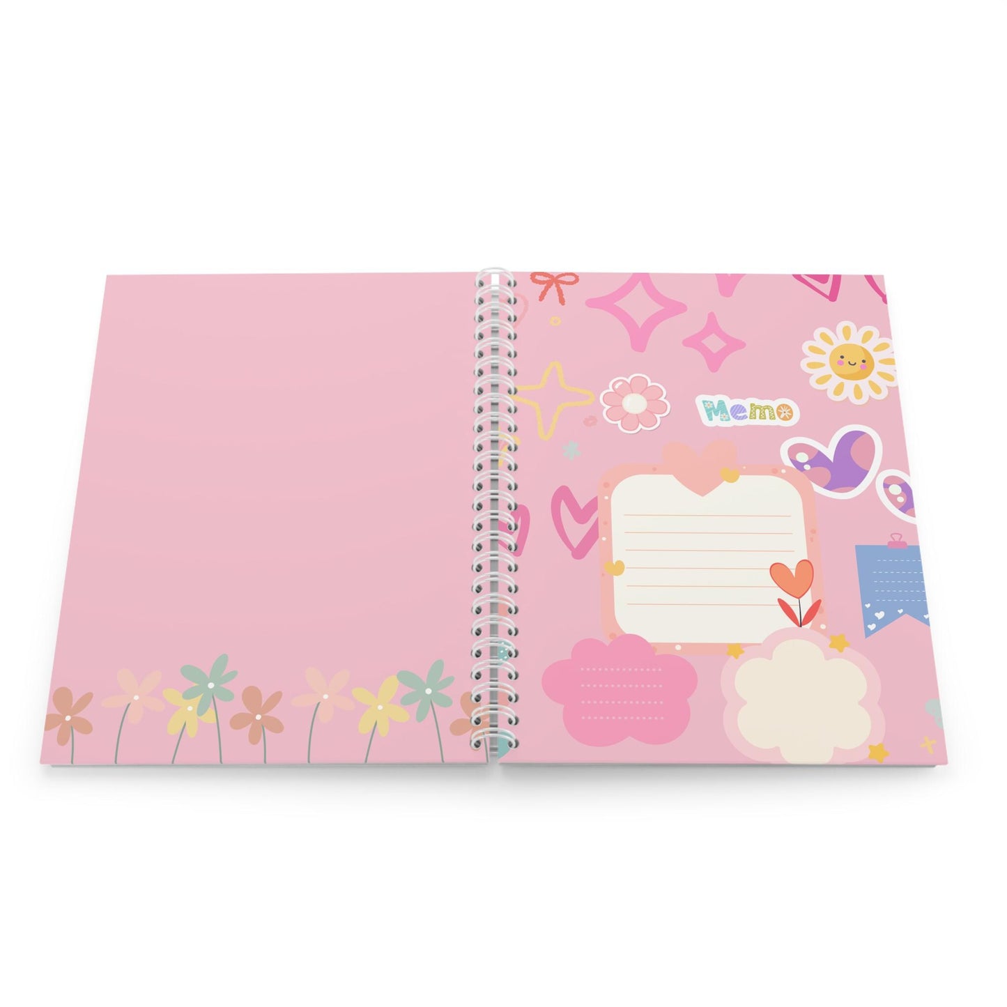 Cute Memo Spiral Notebook | Kawaii School Journal