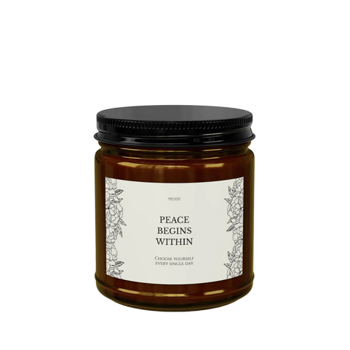 Peace Begins Within Soy Candle