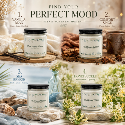 Find Peace Within Eucalyptus Candle