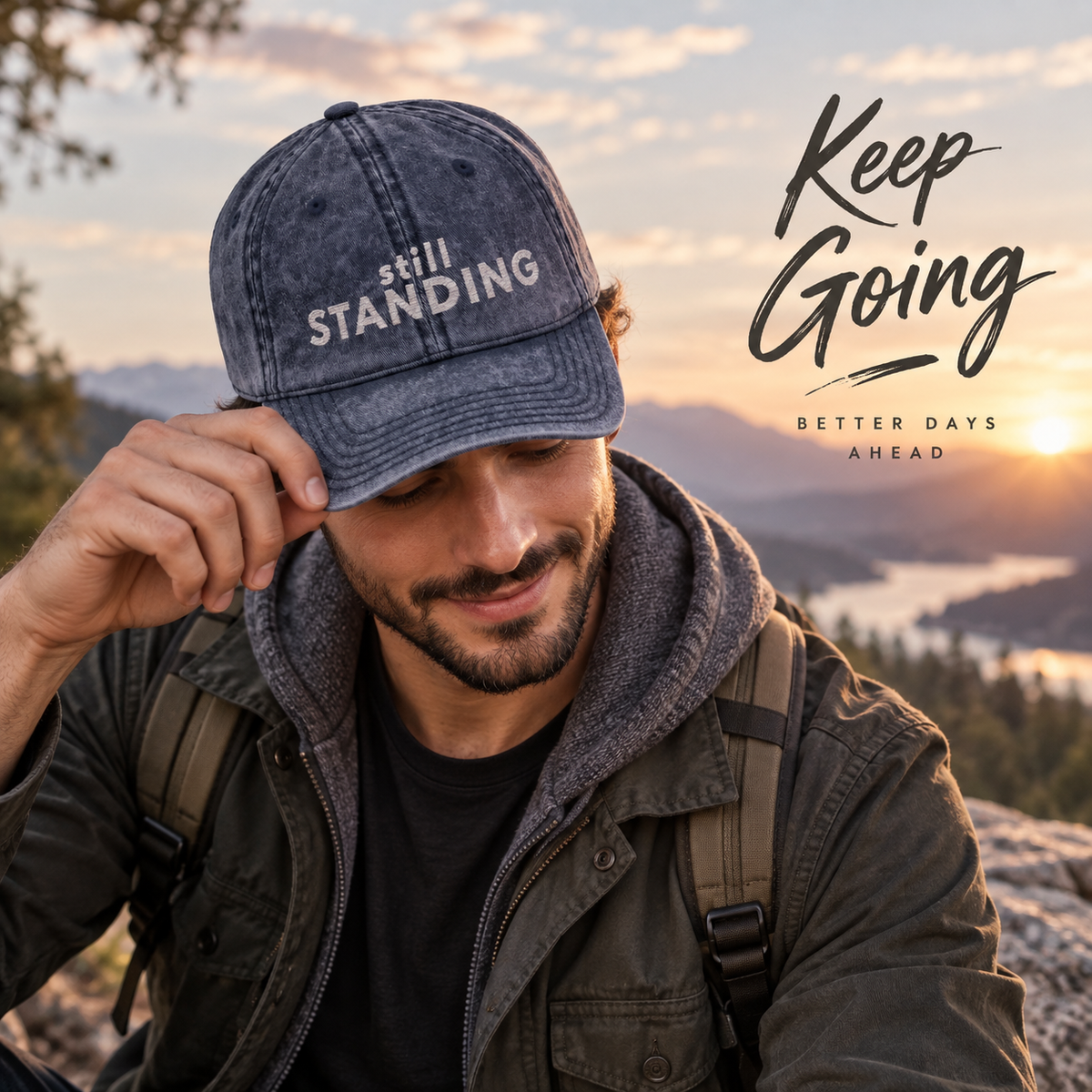 Still Standing Vintage Embroidered Cap