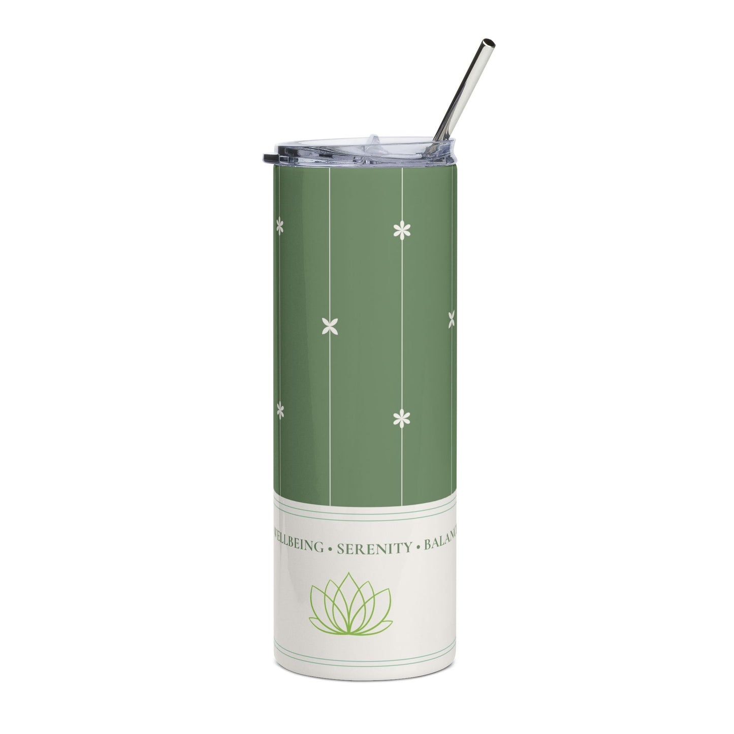 Green Asterisk Stainless Tumbler