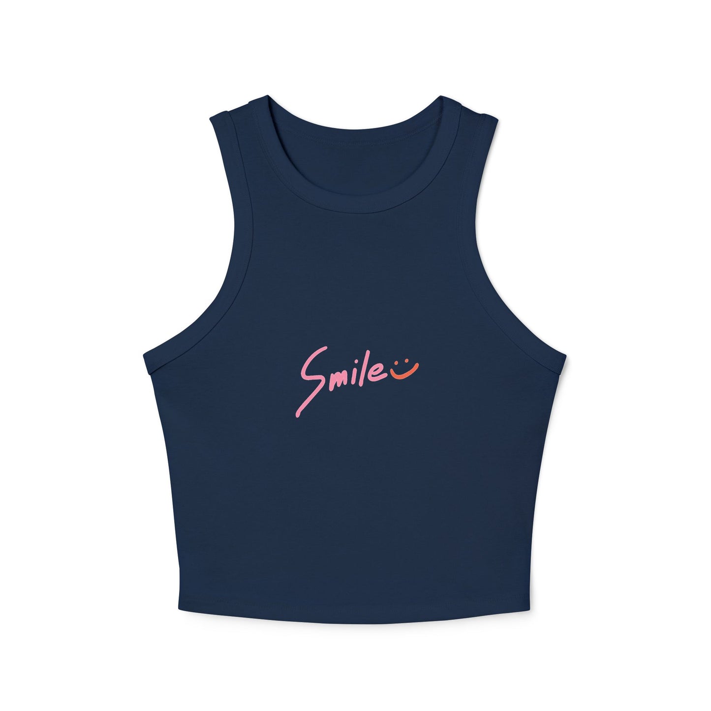 Smile Racer Tank Top | Positive Vibes Graphic Tee