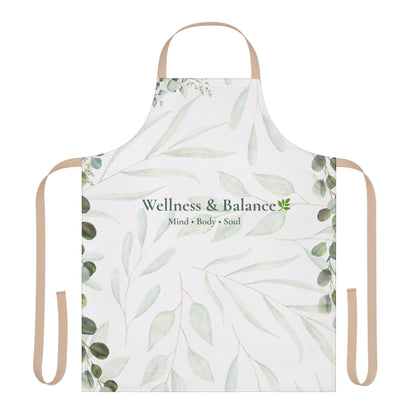Wellness & Balance Botanical Apron | Mindful Living Kitchen Wear
