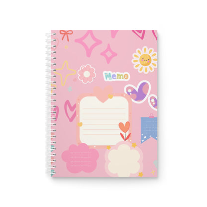 Cute Memo Spiral Notebook | Kawaii School Journal