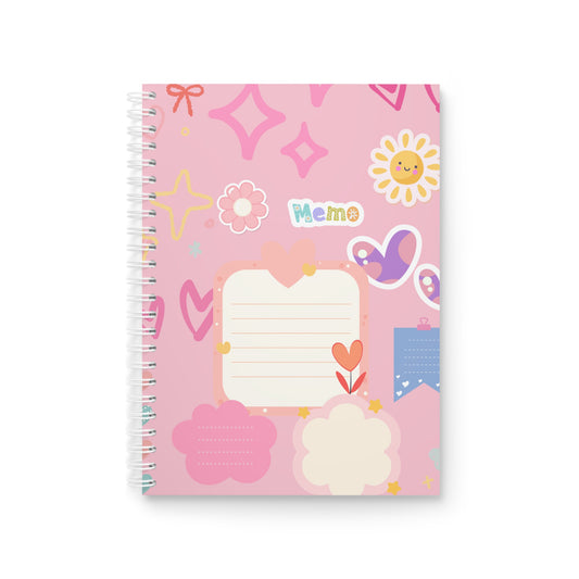 Cute Memo Spiral Notebook | Kawaii School Journal