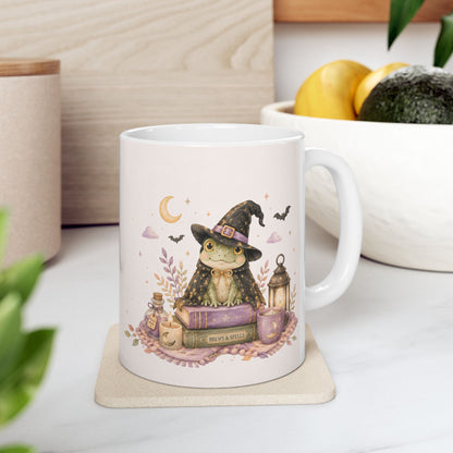 Ceramic Mug — Cozy Witchy Lantern Design (11oz & 15oz)