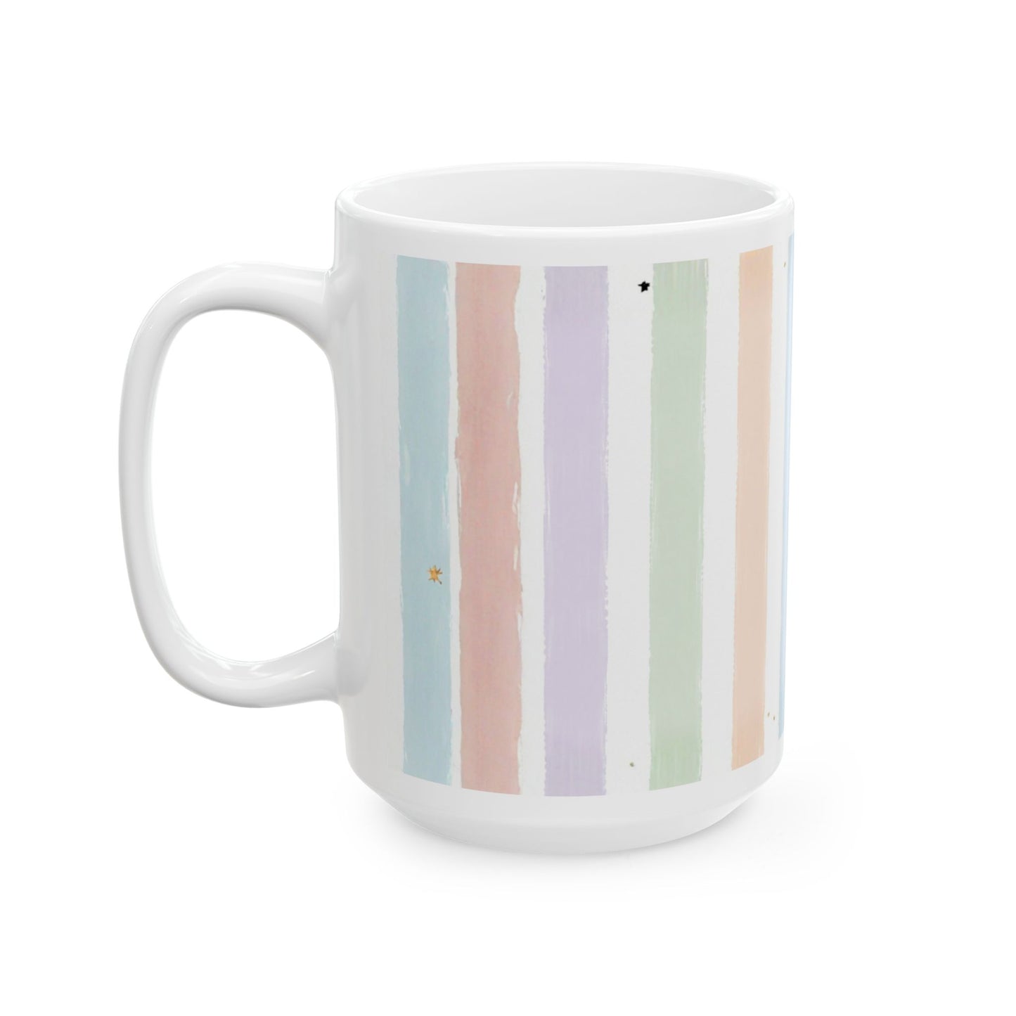 A Little Magic pastel stripes Mug | Cute witch cauldron design