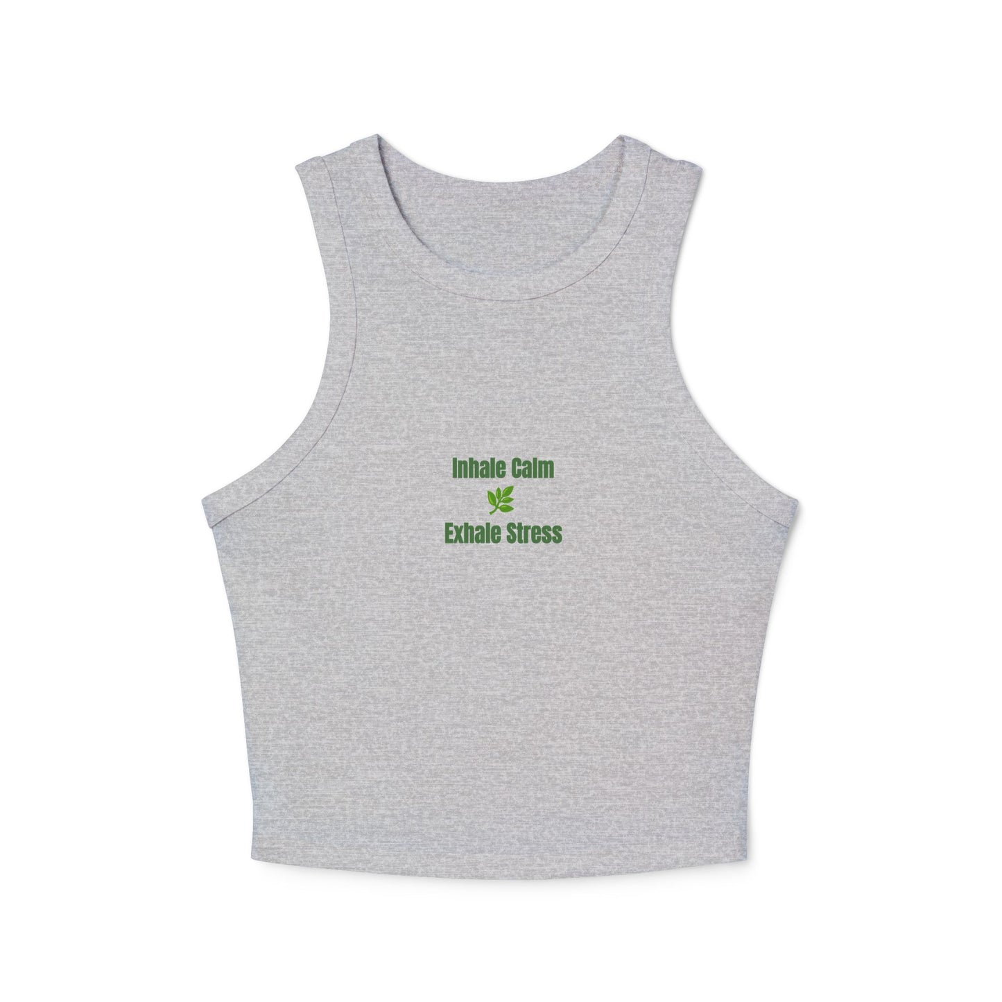 Inhale Calm Exhale Stress Tank Top | Mindfulness Wellness Tee