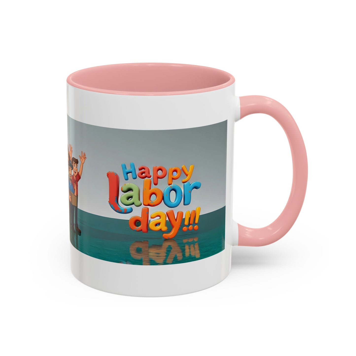 Happy Labor Day! Personalized Cartoon Mug - Worker Appreciation Gift
