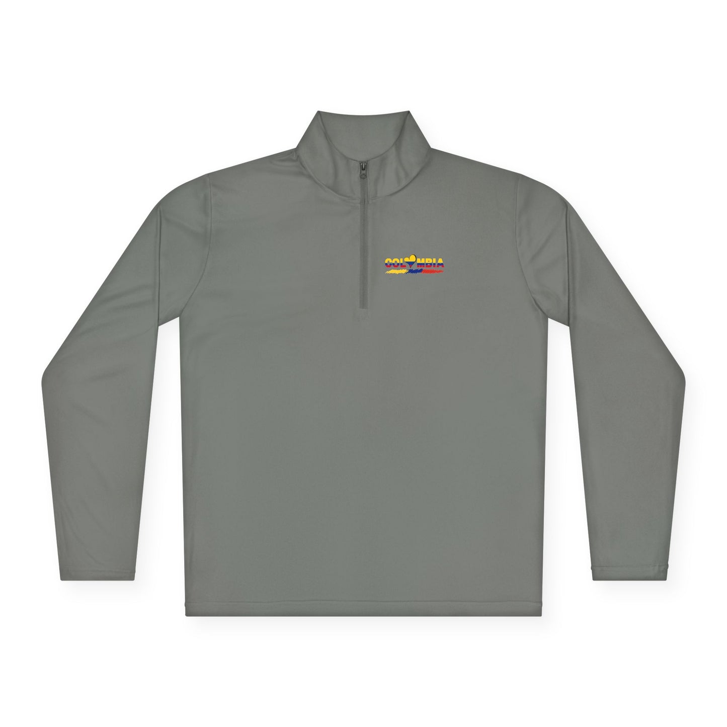 Colombia Flag Heart Unisex Quarter-Zip Pullover | Patriotic Pride