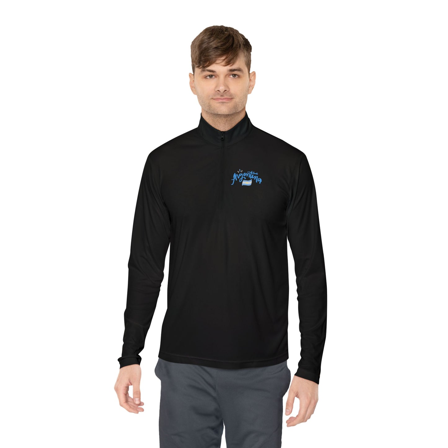 Argentina Soccer Ball Quarter-Zip Pullover | Sports Fan Gift