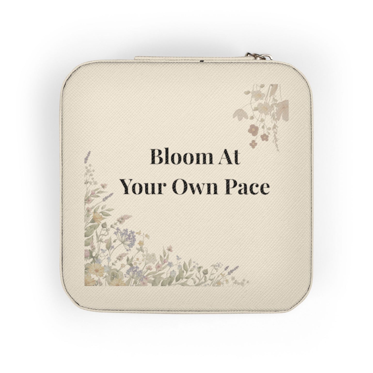 Bloom At Your Own Pace Jewelry Travel Case | Floral Gift