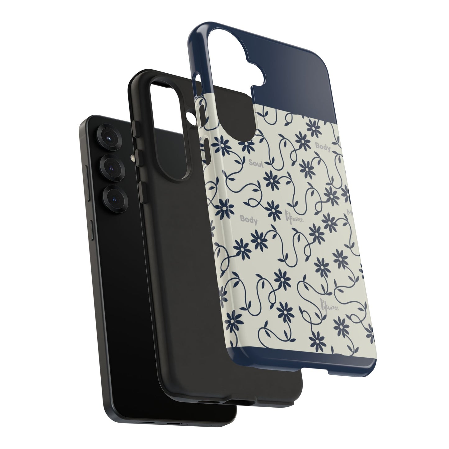 Floral Vine Pattern iPhone Case | Minimalist Botanical Design