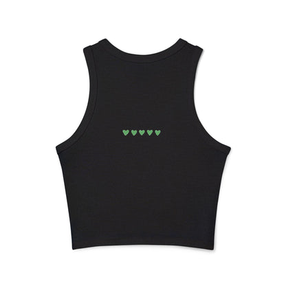 Peace Love Heart Women's Racer Tank Top | Mindful Fashion