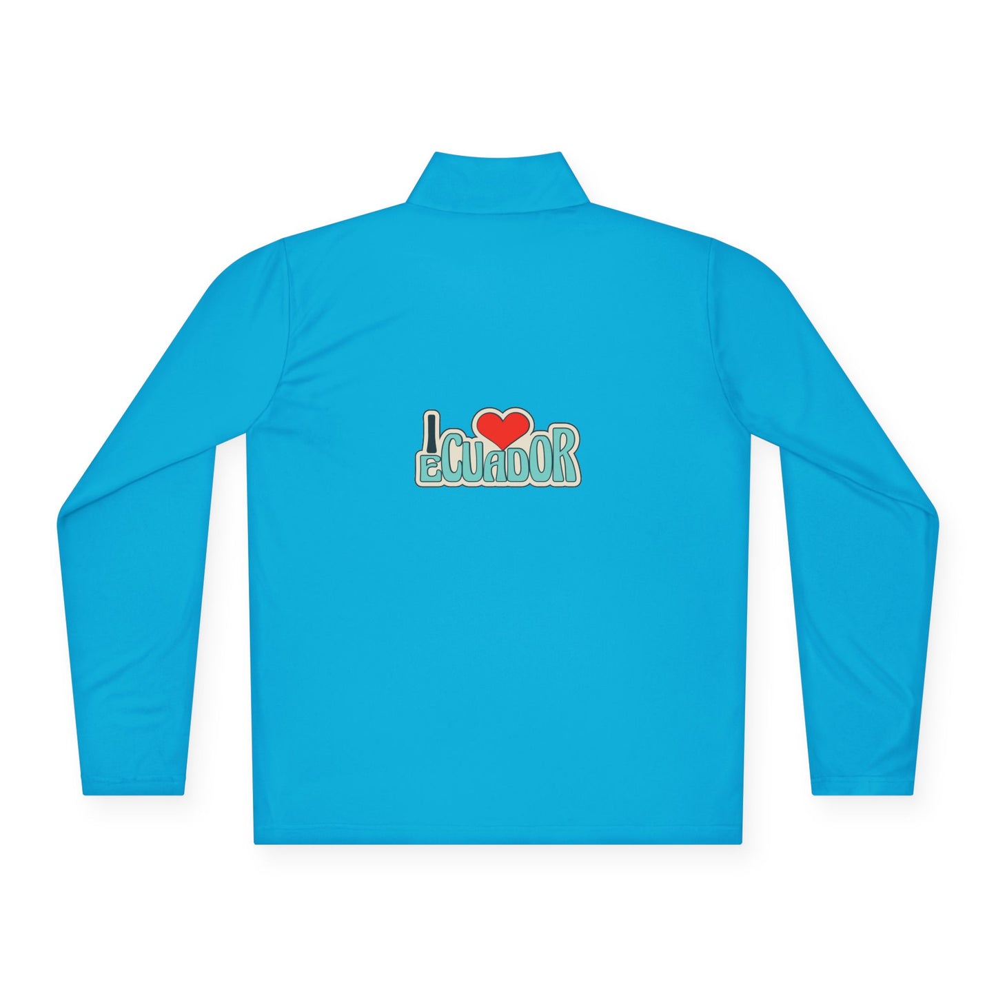 Ecuador Flag Quarter-Zip Pullover | Patriotic Sport Pullover