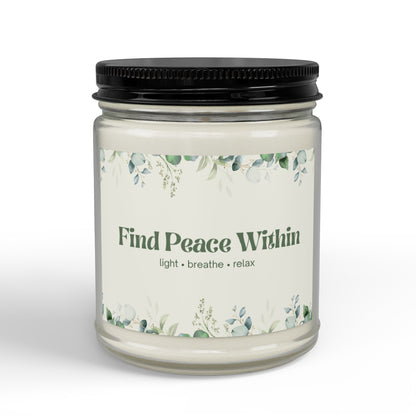 Eucalyptus Lavender Soy Candle | Wellness Mindfulness Gift