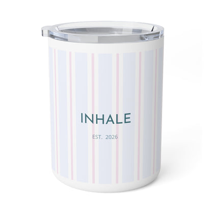Minimal Striped Insulated Coffee Mug | Modern Design Gift