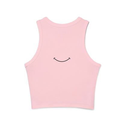 Smile Racer Tank Top | Positive Vibes Graphic Tee
