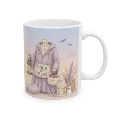 Pastel Witchy Ceramic Mug — Lavender Moon Magic 11oz/15oz