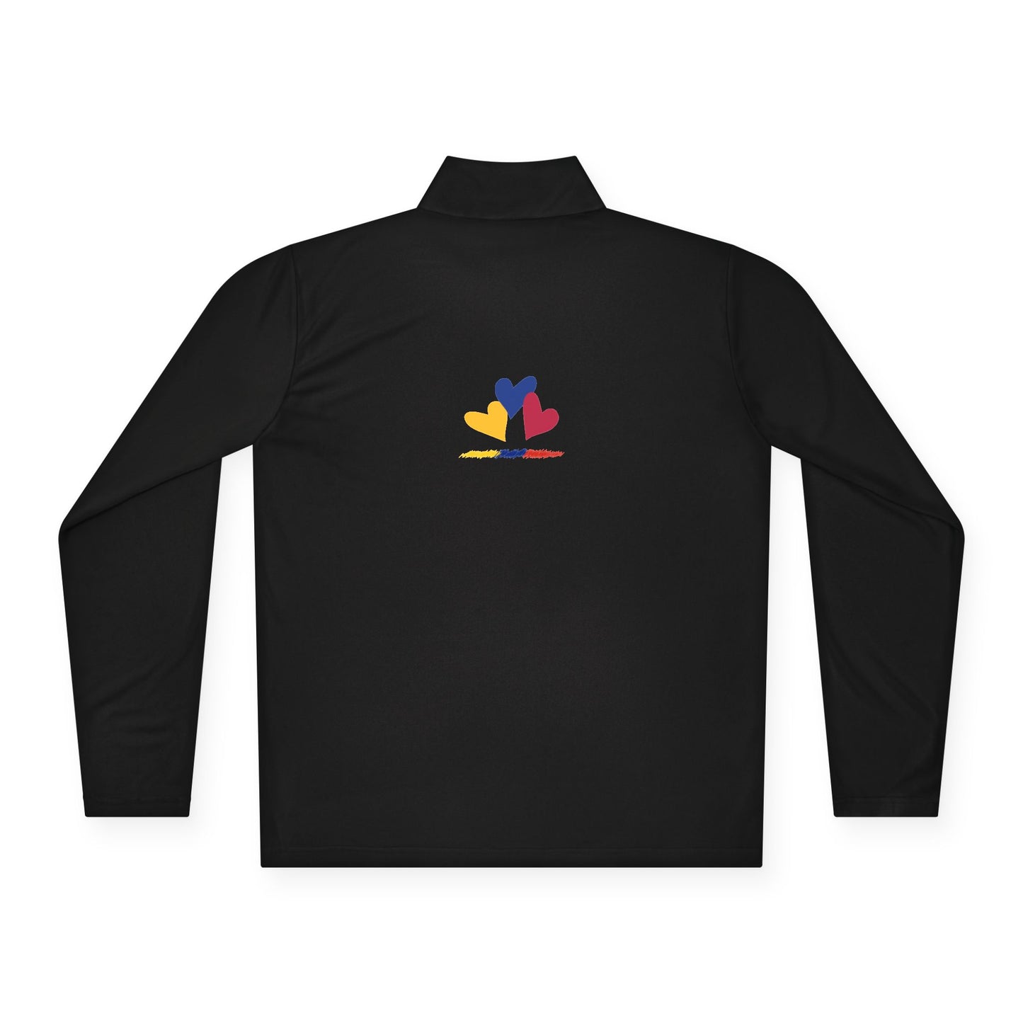 Colombia Flag Heart Unisex Quarter-Zip Pullover | Patriotic Pride