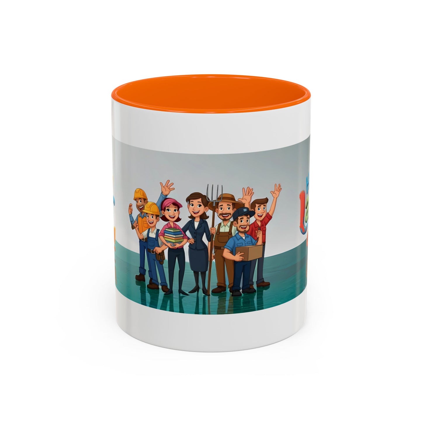Happy Labor Day! Personalized Cartoon Mug - Worker Appreciation Gift