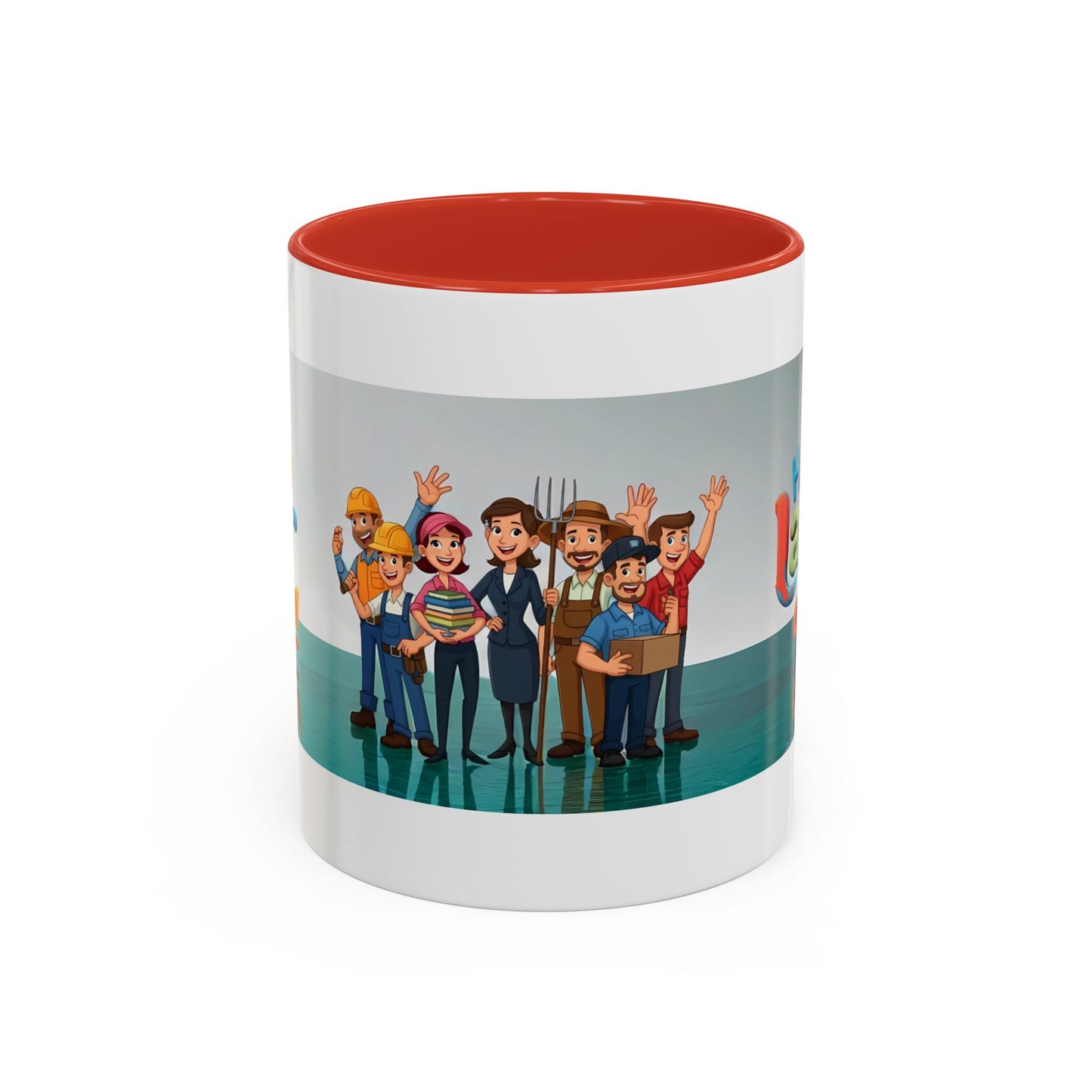 Happy Labor Day! Personalized Cartoon Mug - Worker Appreciation Gift