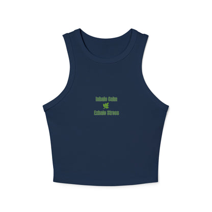 Inhale Calm Exhale Stress Tank Top | Mindfulness Wellness Tee