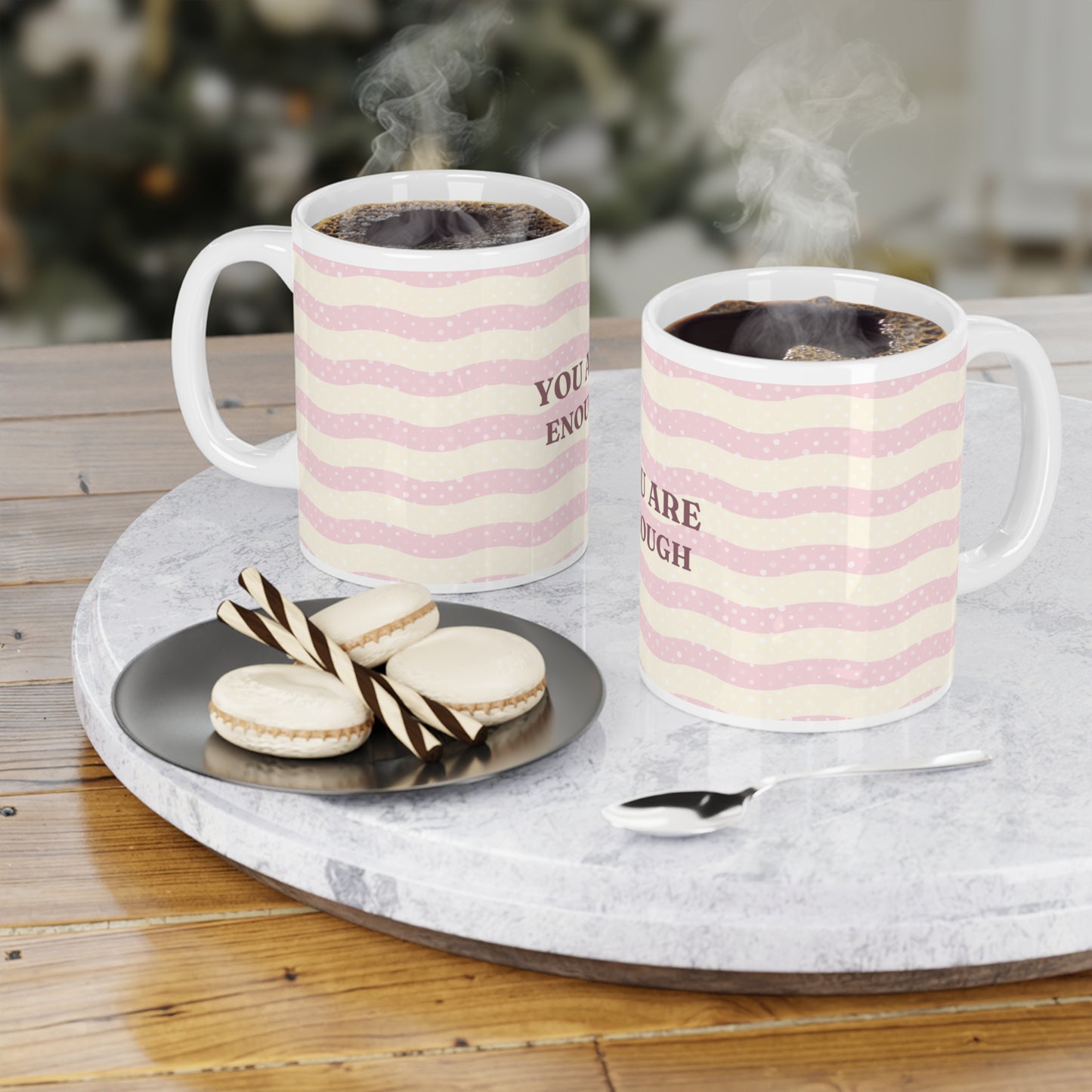 "You Are Enough" Inspirational Ceramic Mug | Affirmation Gift