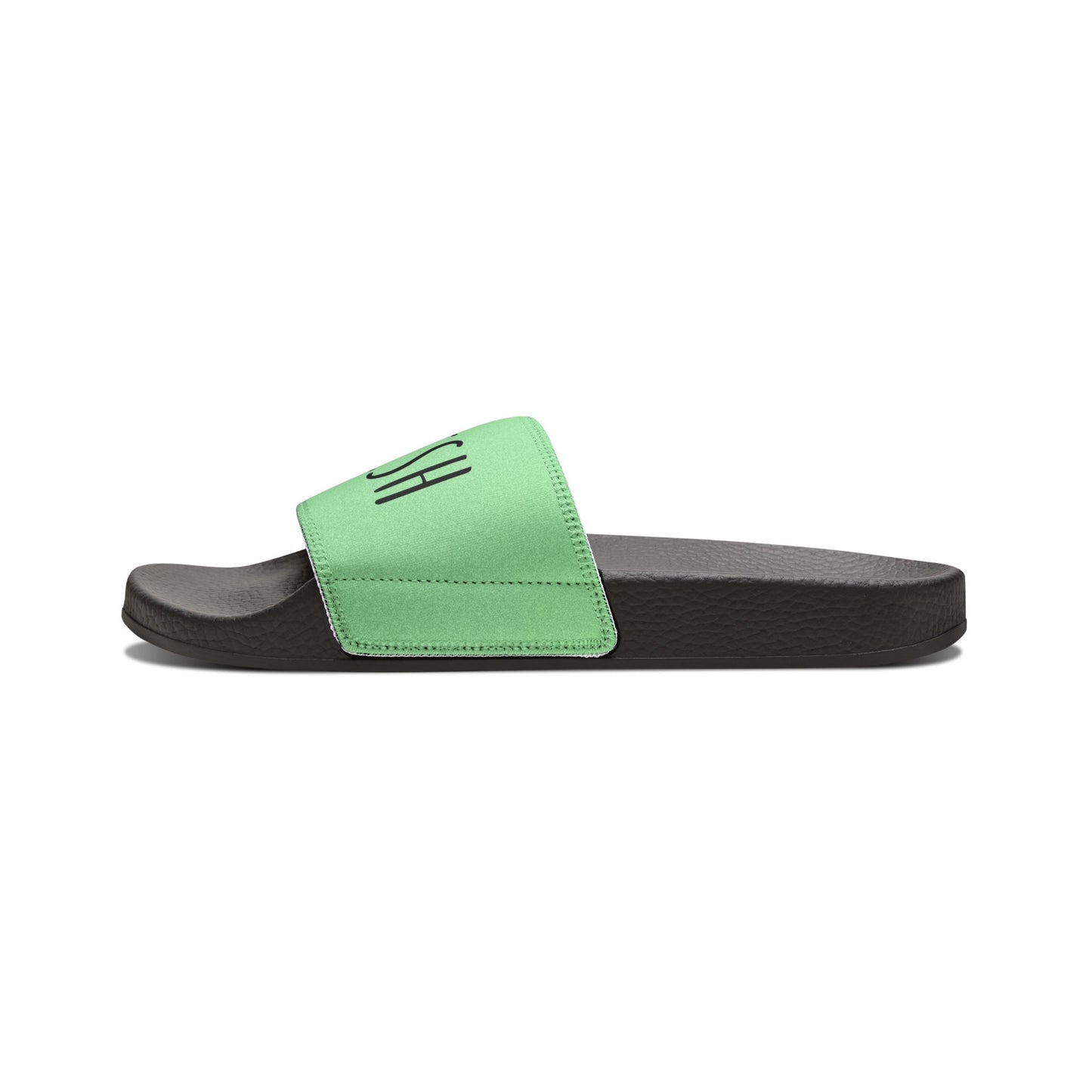 Nourish Typography Youth Slide Sandals | Minimalist Design