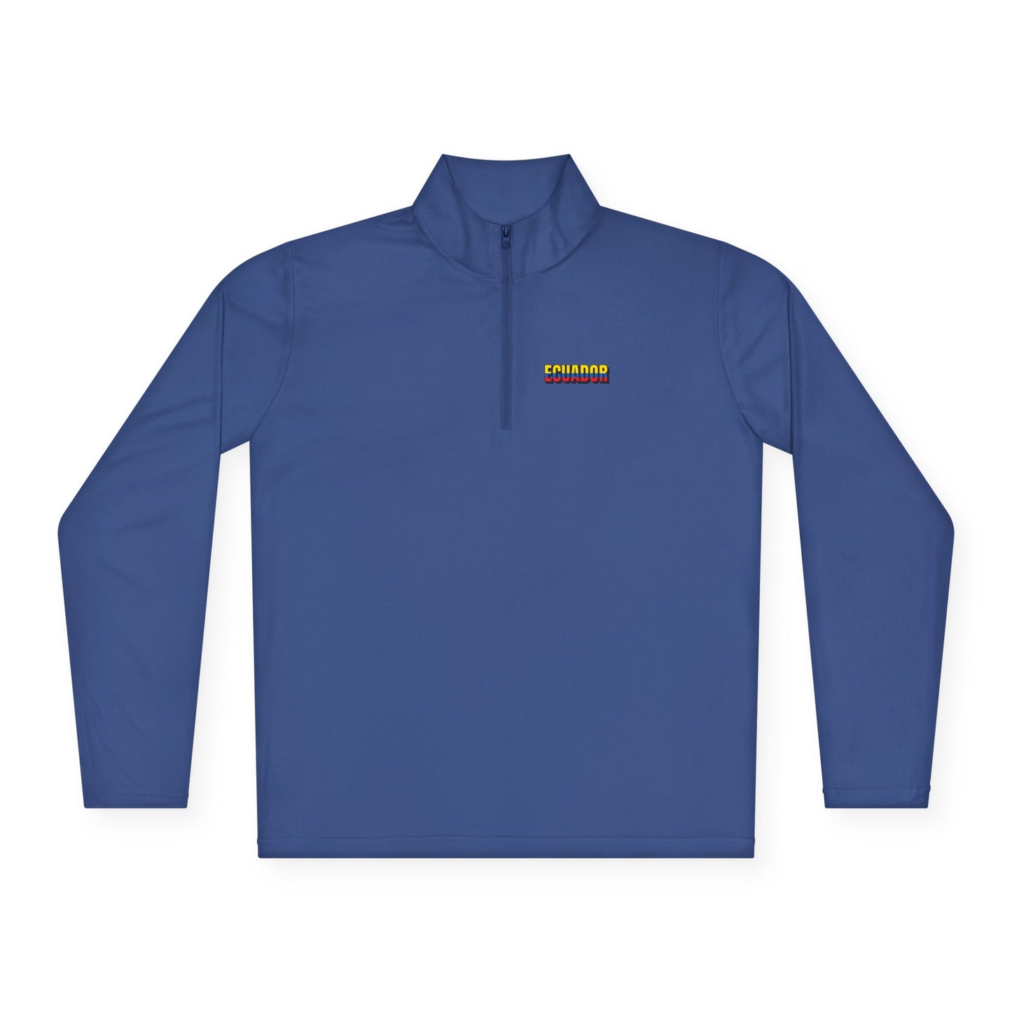 Ecuador Flag Quarter-Zip Pullover | Patriotic Sport Pullover