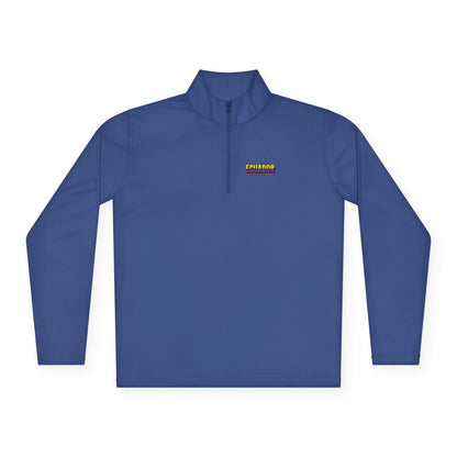 Ecuador Flag Quarter-Zip Pullover | Patriotic Sport Pullover