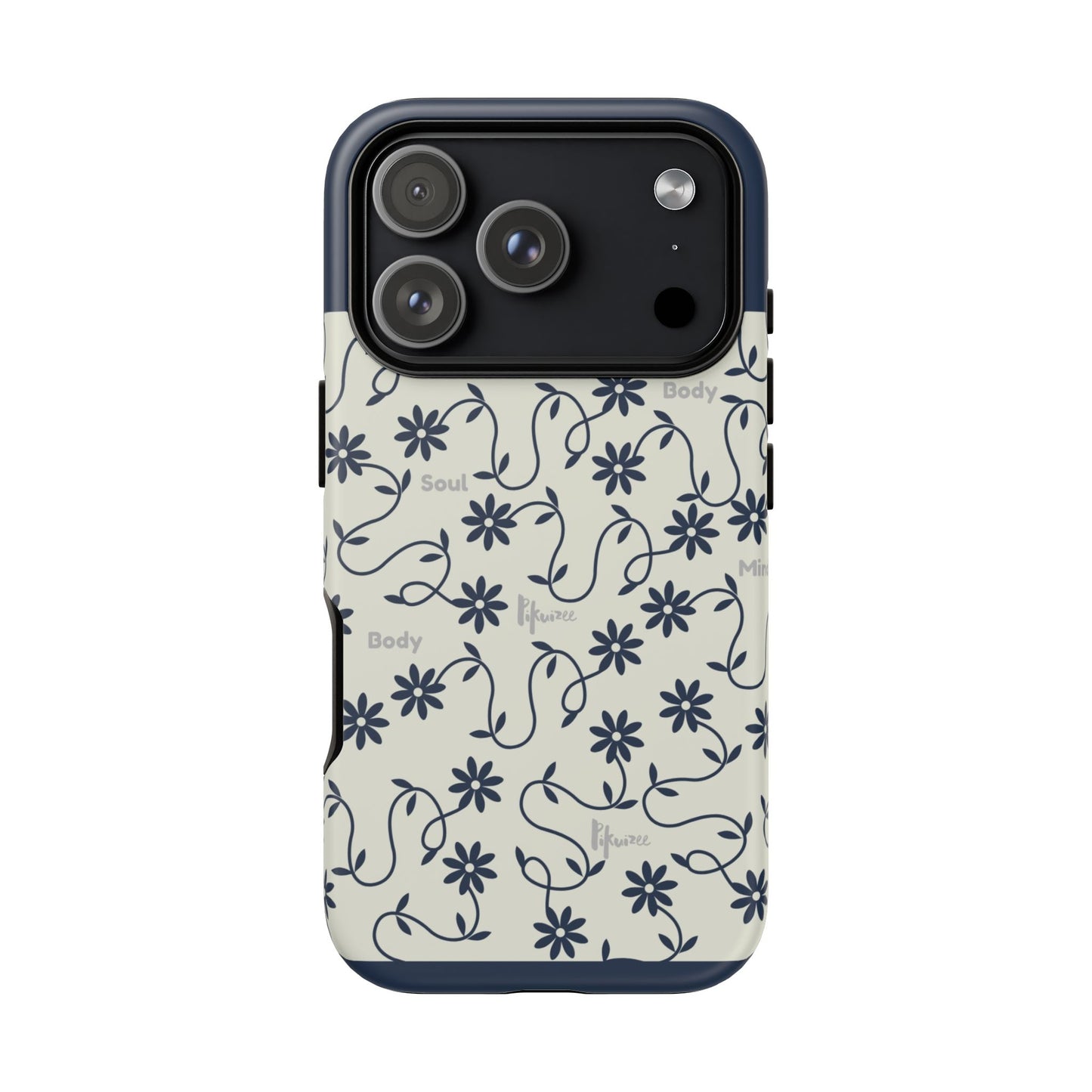 Floral Vine Pattern iPhone Case | Minimalist Botanical Design