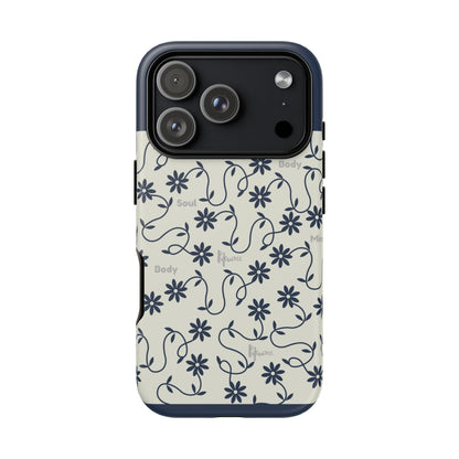 Floral Vine Pattern iPhone Case | Minimalist Botanical Design