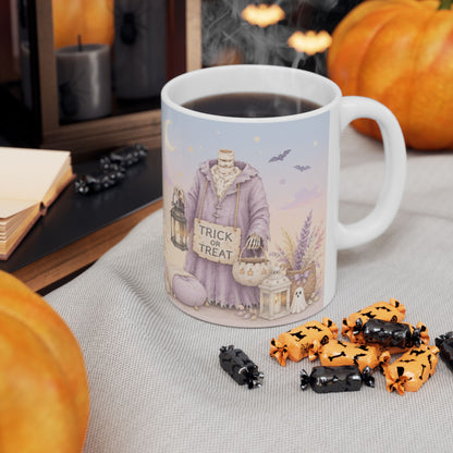 Pastel Witchy Ceramic Mug — Lavender Moon Magic 11oz/15oz