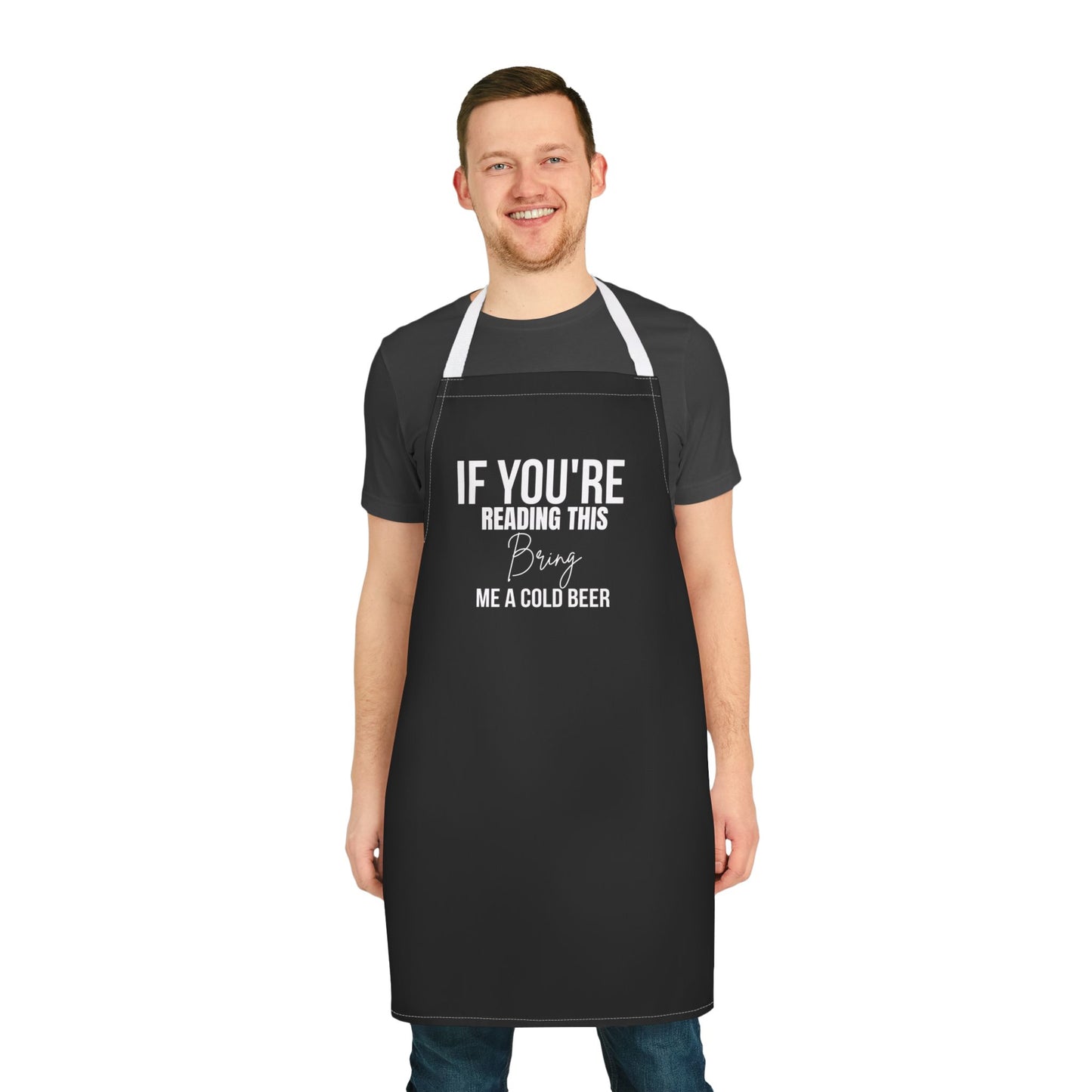 Funny Beer Apron | Cold Beer Kitchen Gift