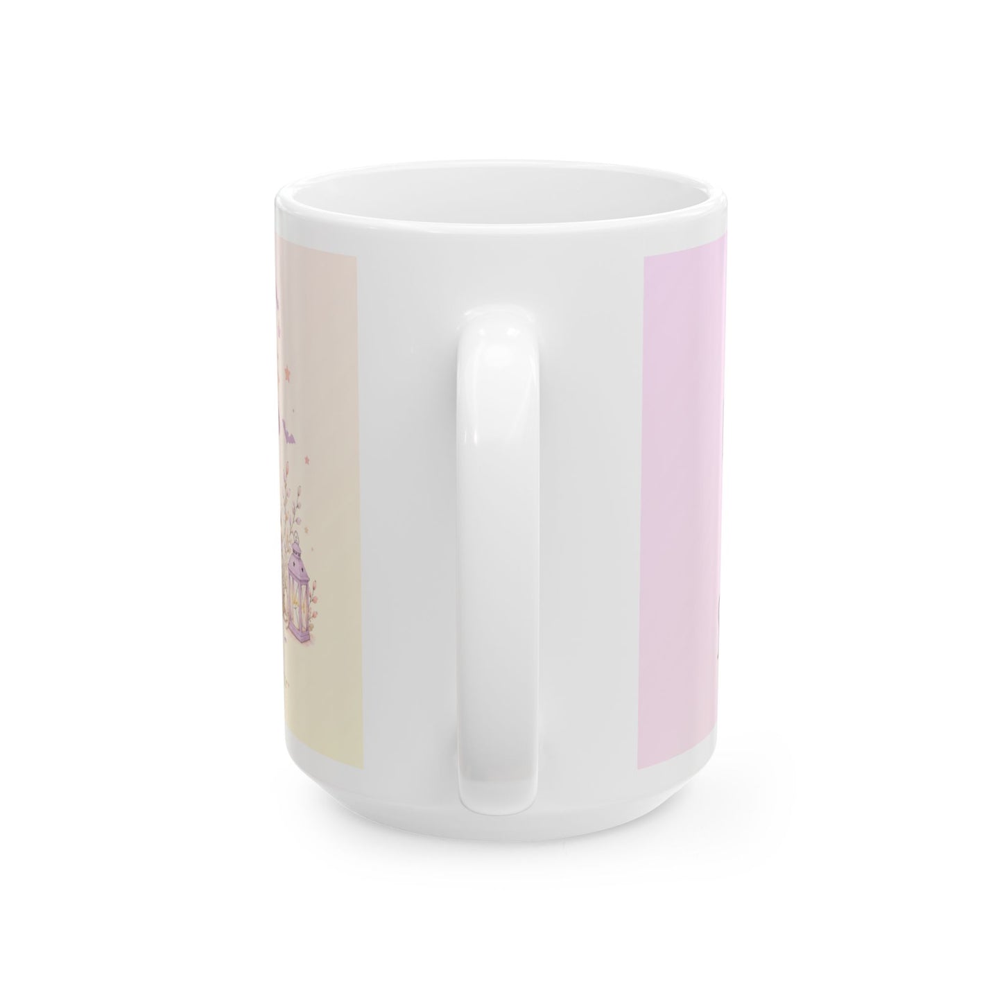 Pastel Witch Pumpkin Illustration Mug | Ceramic Coffee Cup