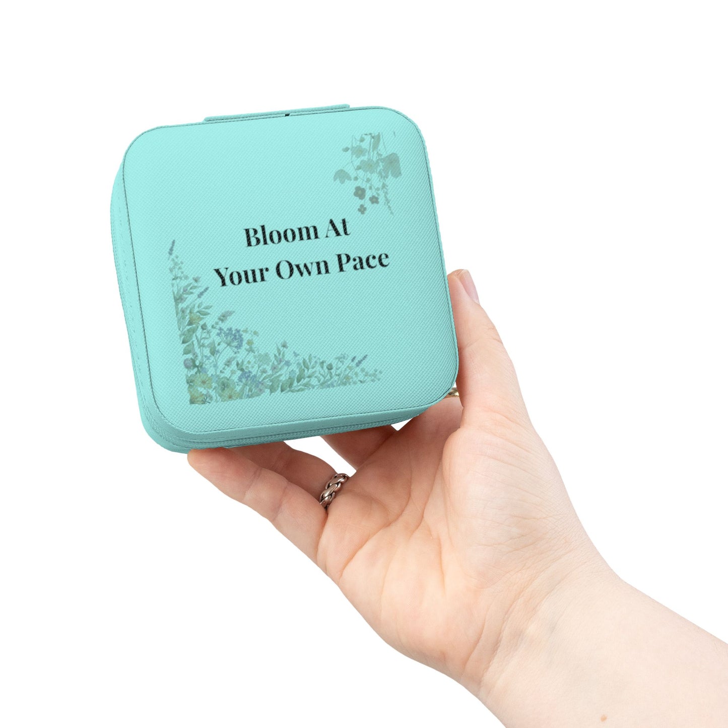 Bloom At Your Own Pace Jewelry Travel Case | Floral Gift