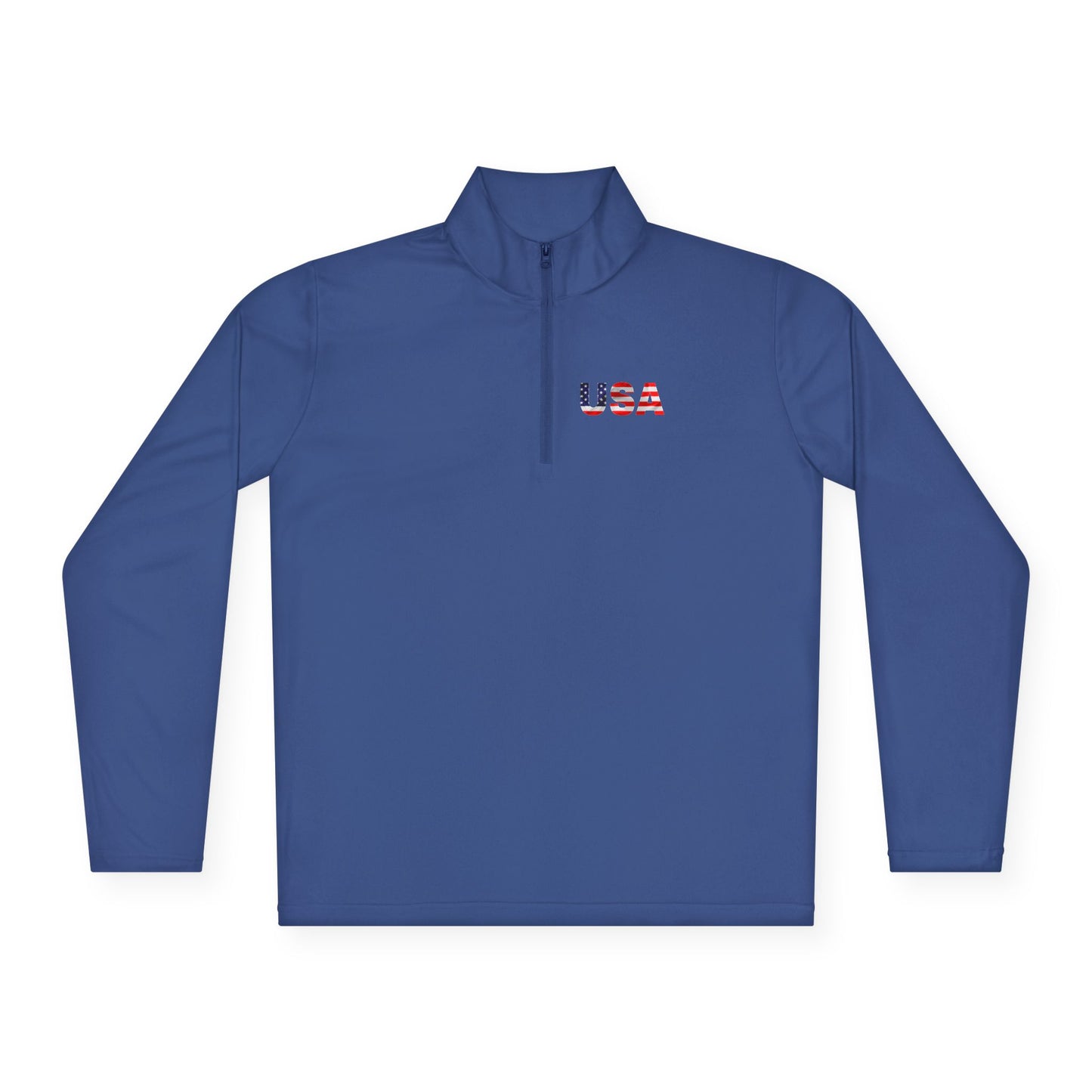 Patriotic Statue of Liberty Quarter-Zip Pullover | USA Flag Design