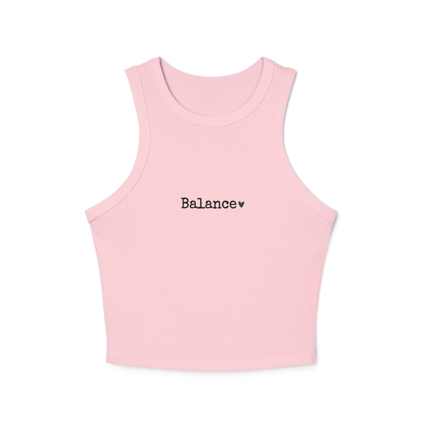 Heart Pattern Women's Racer Tank Top | Minimalist Graphic Tee