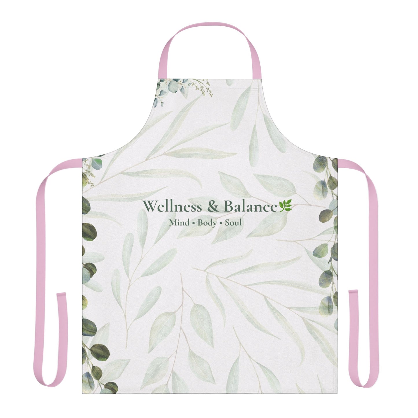 Wellness & Balance Botanical Apron | Mindful Living Kitchen Wear