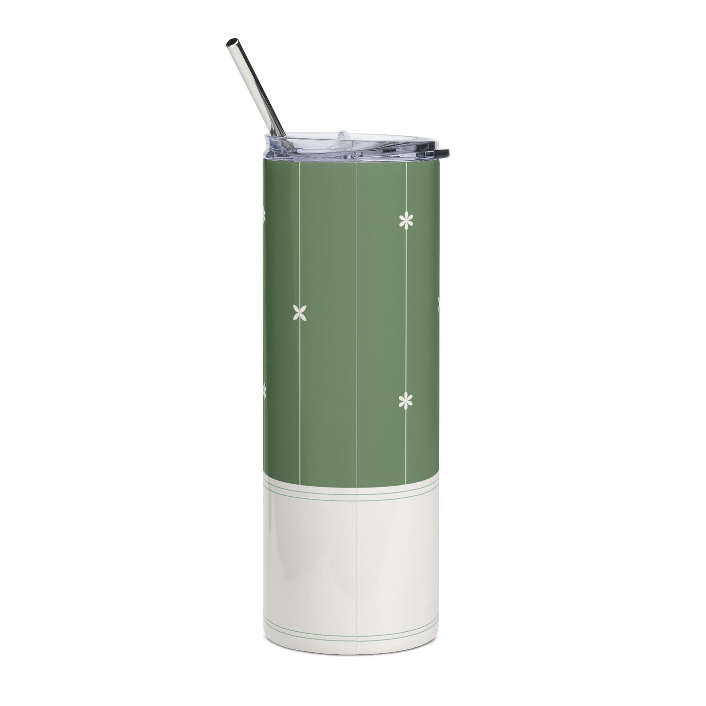 Green Asterisk Stainless Tumbler