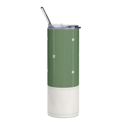 Green Asterisk Stainless Tumbler
