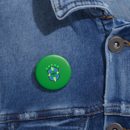 Brazilian Football CBF Soccer Pin Button | Sports Fan Badge