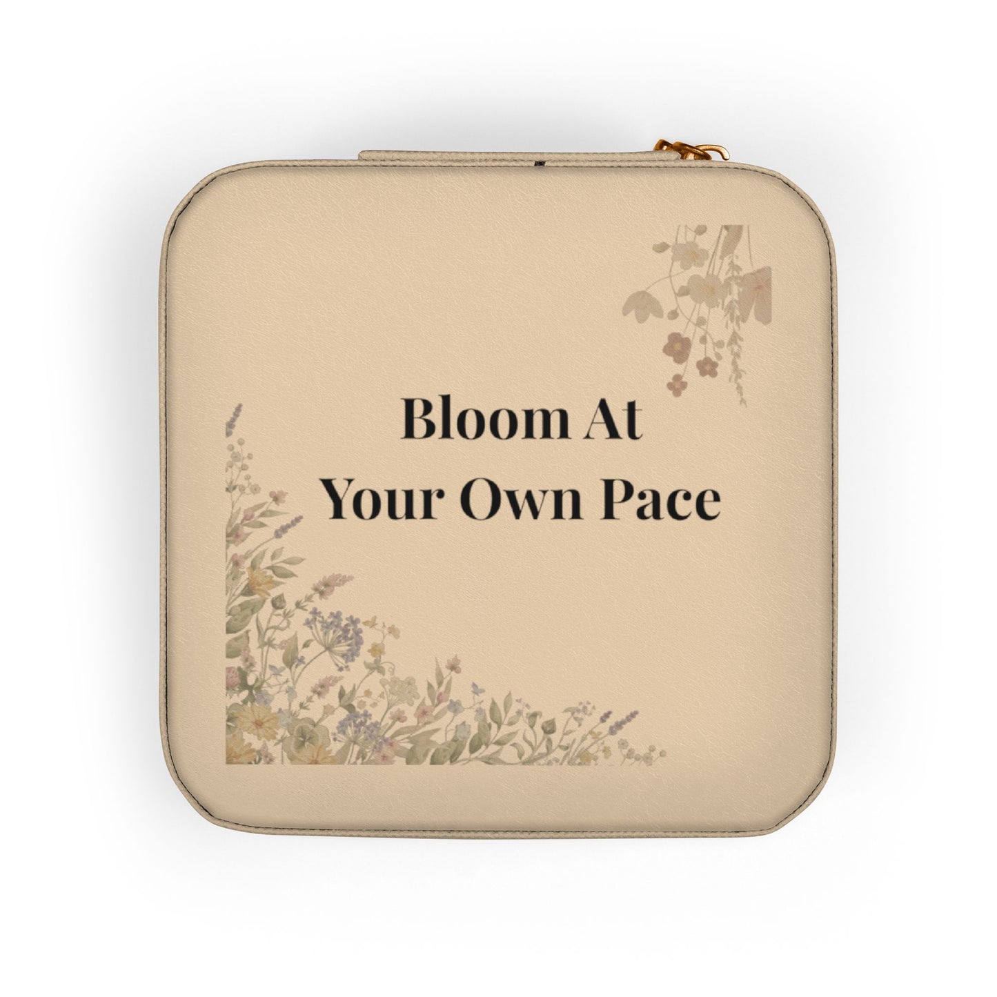 Bloom At Your Own Pace Jewelry Travel Case | Floral Gift