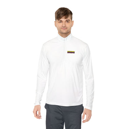Ecuador Flag Quarter-Zip Pullover | Patriotic Sport Pullover